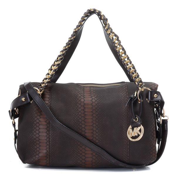 michael kors tristan medium python preget satchel mokka Redusert Pris 3dyay